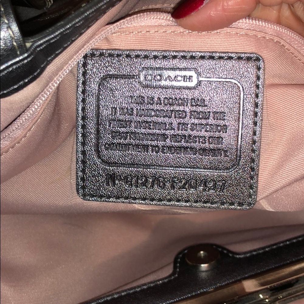 Silver Coach Purse - Picture 2 of 6